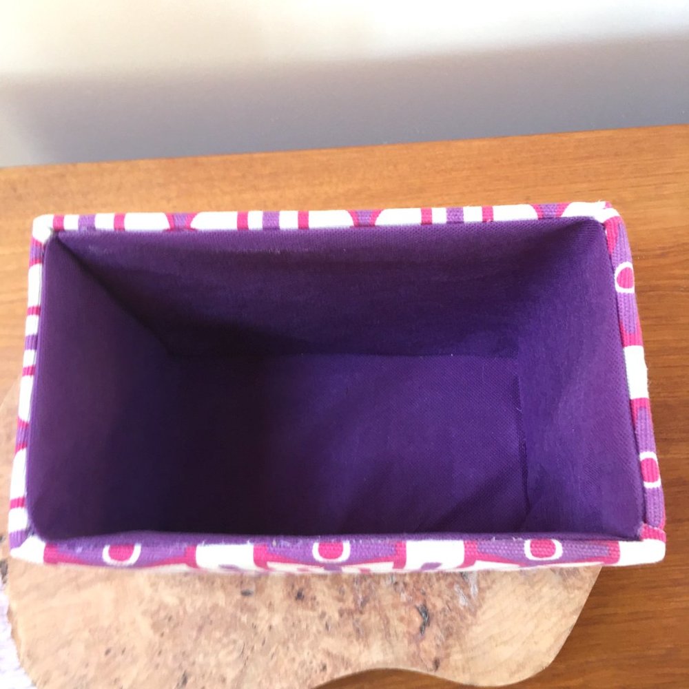 Cloth Covered Storage Box - Picture 3 of 5